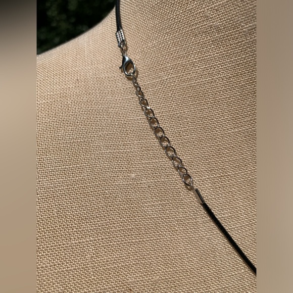 Handmade Blood Red Howlite/Turquoise Crystal Amulet Necklace & Infinity Charm - Picture 6 of 6